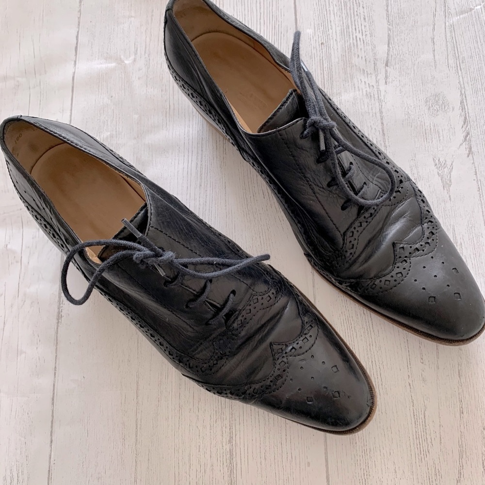 lloyd germany black size 5.5 oxford dress shoes